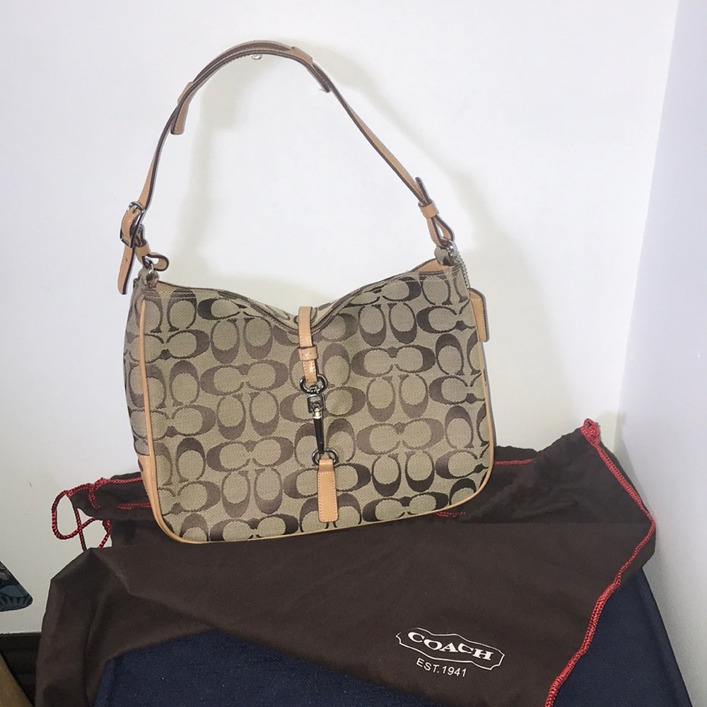 Coach K0K-6091 Hampton Jaquard Handbag